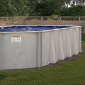 18' x 39' x 54" Oval Lomart Semi Inground Whispering Wind III Pool & Package