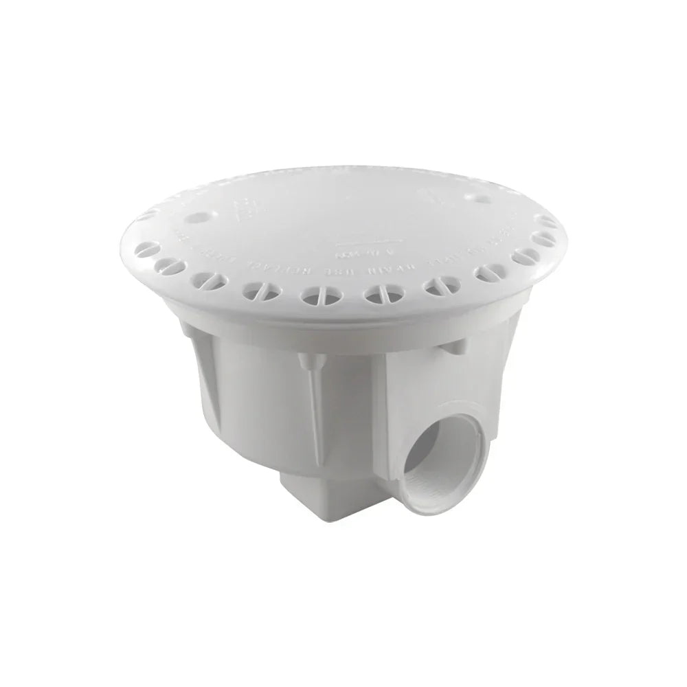Anti-Vortex Vinyl Liner Main Drain with Threaded Ports (Kit of 2)