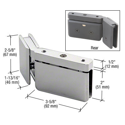 CRL Left Hand 135 Degree Prima Hinge with U-Clamp