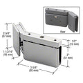 CRL Left Hand 135 Degree Prima Hinge with U-Clamp