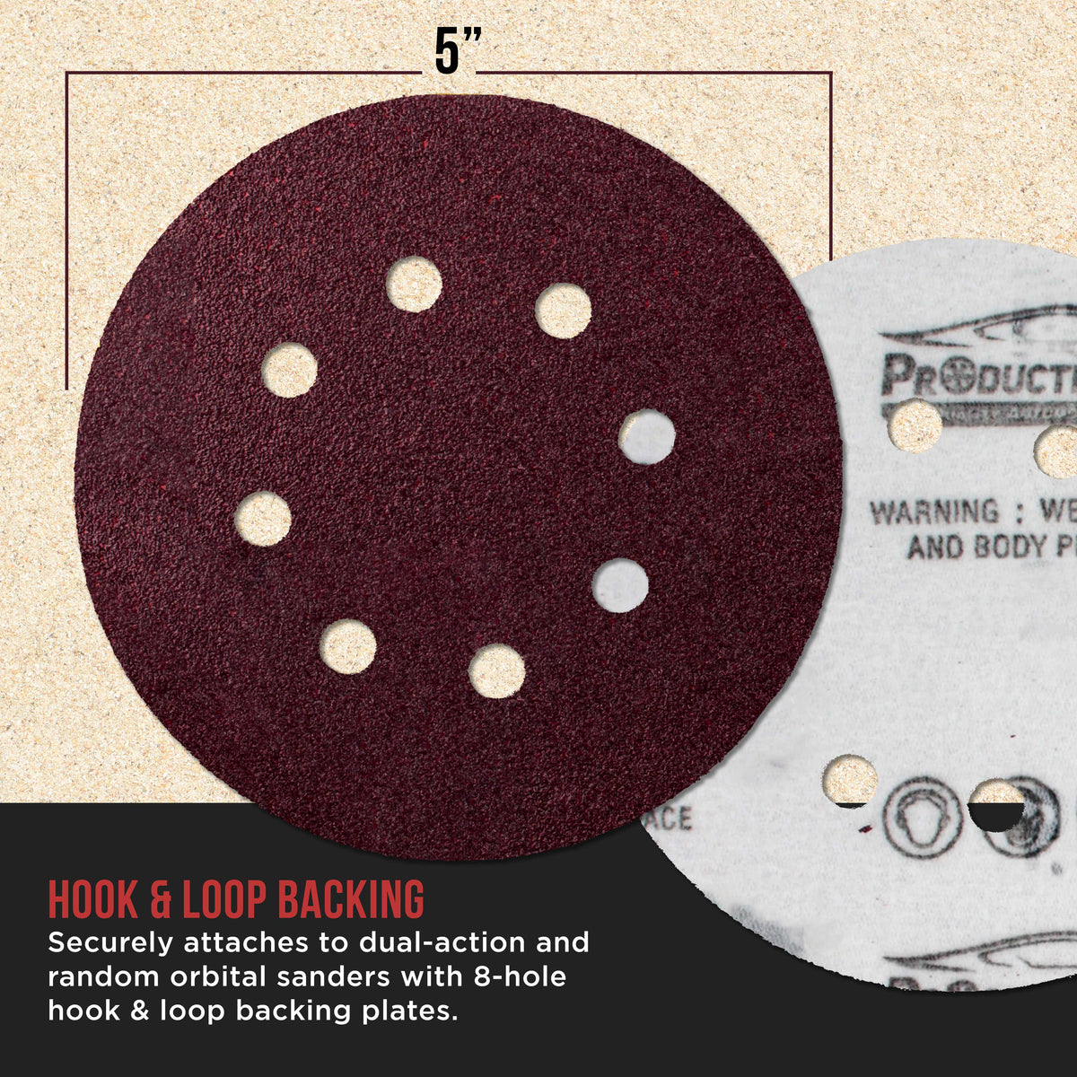 5" Red 8-Hole Pattern Sanding Discs, 160 Disc Variety Pack, Grits 40, 60, 80, 100, 120, 150, 180, 220, 320, 400, 600, 800 - Hook & Loop Sandpaper, Random Orbital Sanders