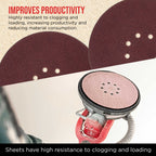 Premium 9" Red 8-Hole Pattern 120 Grit Sanding Discs, Box of 20 - Dustless Hook & Loop Backing Sandpaper for Drywall Power Sanders, Medium-Cut Abrasive