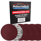 Premium 9" PSA Red 120 Grit Sanding Discs, Box of 20 - Self Adhesive Stickyback Sandpaper for Drywall Power Sanders, Coarse-Cut Abrasive