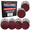 Premium 9" PSA Red Sanding Discs, 30 Disc Variety Pack, Grits 60, 80, 120, 150, 180, 220 - Self Adhesive Stickyback Sandpaper for Drywall Power Sander
