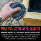 Premium 40 Grit 12-Hole Pattern Mouse Detail Sander Sandpaper Sheets, Box of 30 - Dustless Hook & Loop Triangle Shaped Mouse Disc Pads