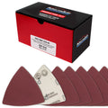Premium 220 Grit Triangle Mouse Detail Sander Sandpaper Sheets, Box of 45 - Hook & Loop, Triangular Shaped Mouse Disc Pads - Oscillating Multi-Tools