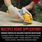 Premium Triangle Mouse Detail Sander Sandpaper Sheets, 160 Disc Variety Pack, Grits 40, 60, 80, 100, 120, 150, 180, 220, 320, 400, 600, 800 - Hook & Loop