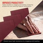 Premium Red 220 Grit 1/4 Sheet Size Red Sanding Sheets, Box of 30 - Hook & Loop Backing Sandpaper, Fine-Cut Abrasive - Fits Palm Sanders, Hand Sanding Blocks