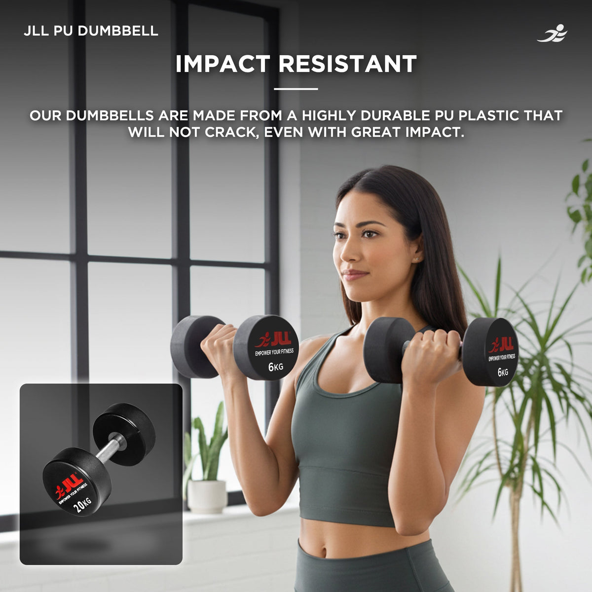 PU Dumbbells 4kg - 32kg