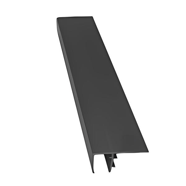PVC F-Section (10mm) 6m - Brown