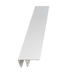 PVC F-Section (25mm) 6m - White