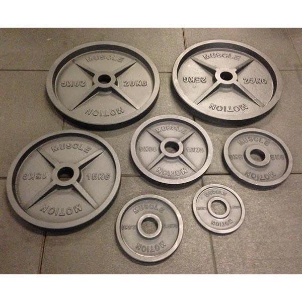 Muscle Motion Cast Iron Machined Olympic Weight Plates