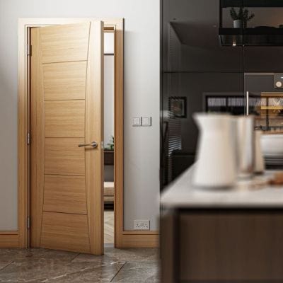 Pamplona Oak Prefinished Internal Fire Door FD30 - All Sizes