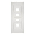 Pamplona White Primed Glazed Internal Fire Door - All Sizes
