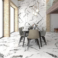Panda Marble Effect Gloss White / Black - All Sizes