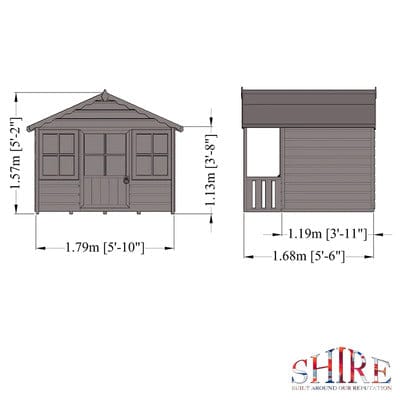 Pixie Playhouse - 6ft x 4ft