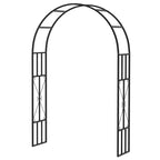 7.3ft Steel Garden Arch Trelli, Flower Arch Wedding Arch Stand for Ceremony, Black