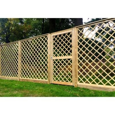 Diamond Trellis Gate Inc Fittings - 1.78m x 1m