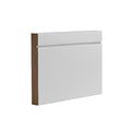 White Primed Shaker Skirting - 145mm x 16mm x 3.6m (Pack of 4)