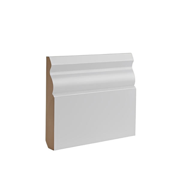 White Primed Ulysses Skirting - 145mm x 18mm x 3.6m (Pack of 4)