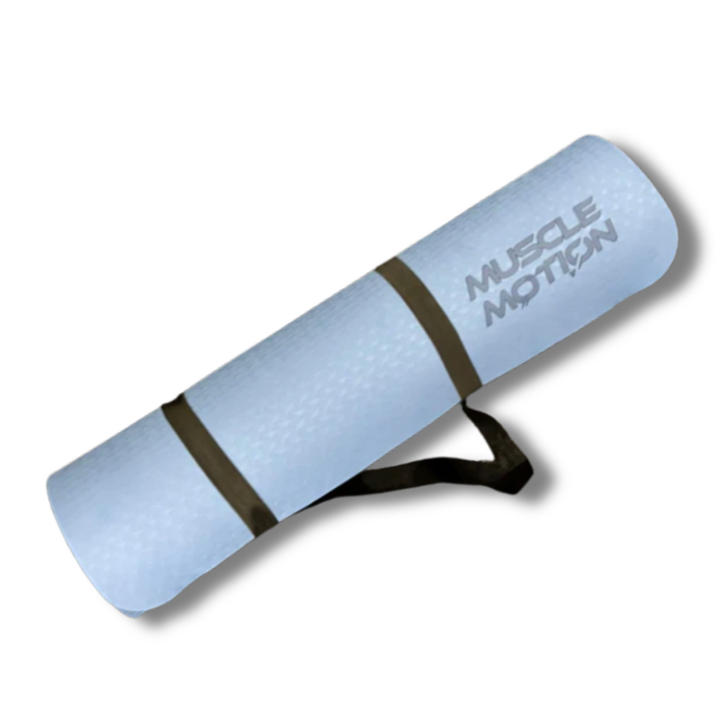 Muscle Motion Yoga Mat - Reversible - Grey Blue / Baby Blue