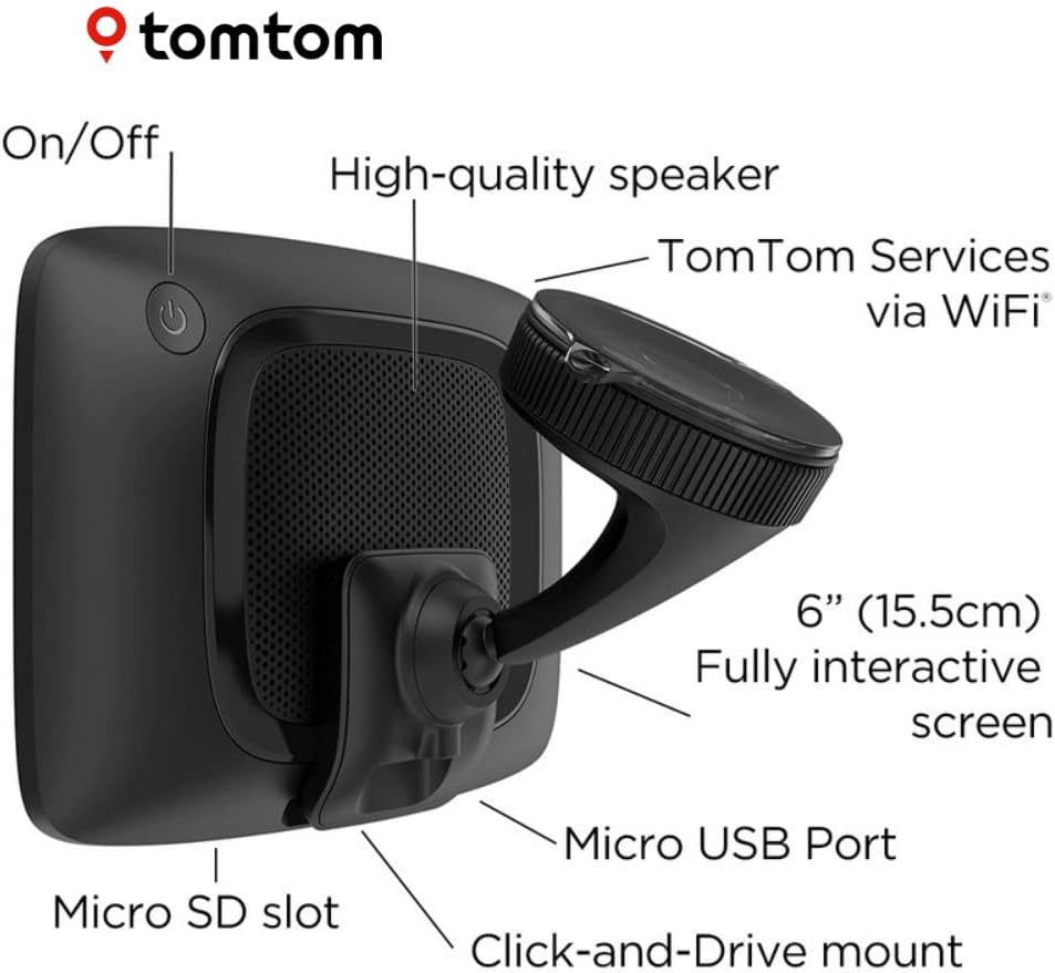 TomTom GO Professional 620 EU Maps 6'' Touchscreen Truck Sat Nav - Black