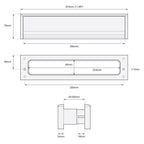 Yale Postmaster 12" Letterplate