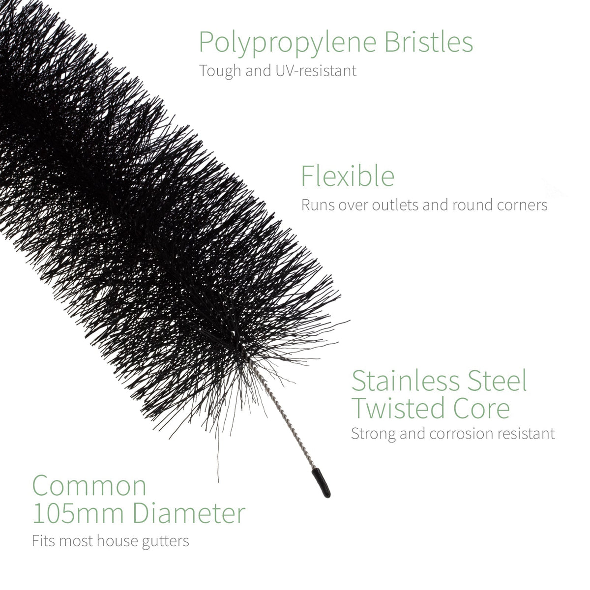 FloPlast Gutter Brush Leaf Guard (4m)