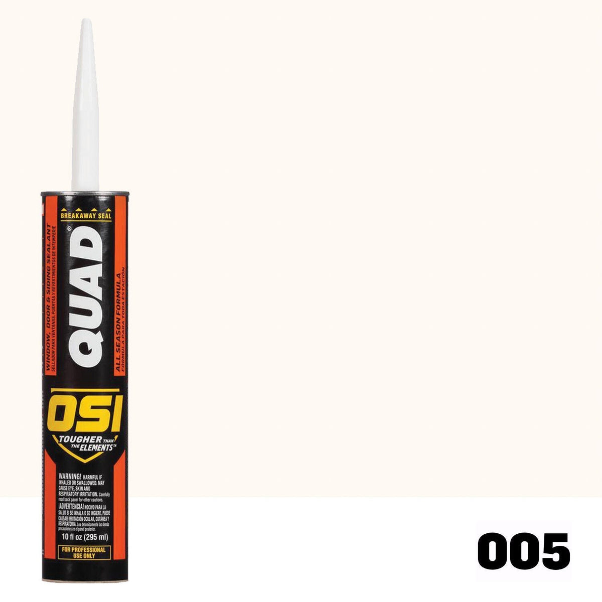 OSI QUAD 005 Paintable Solvent CaulkFREE CAULK GUN $25Value | IDH# 1639198