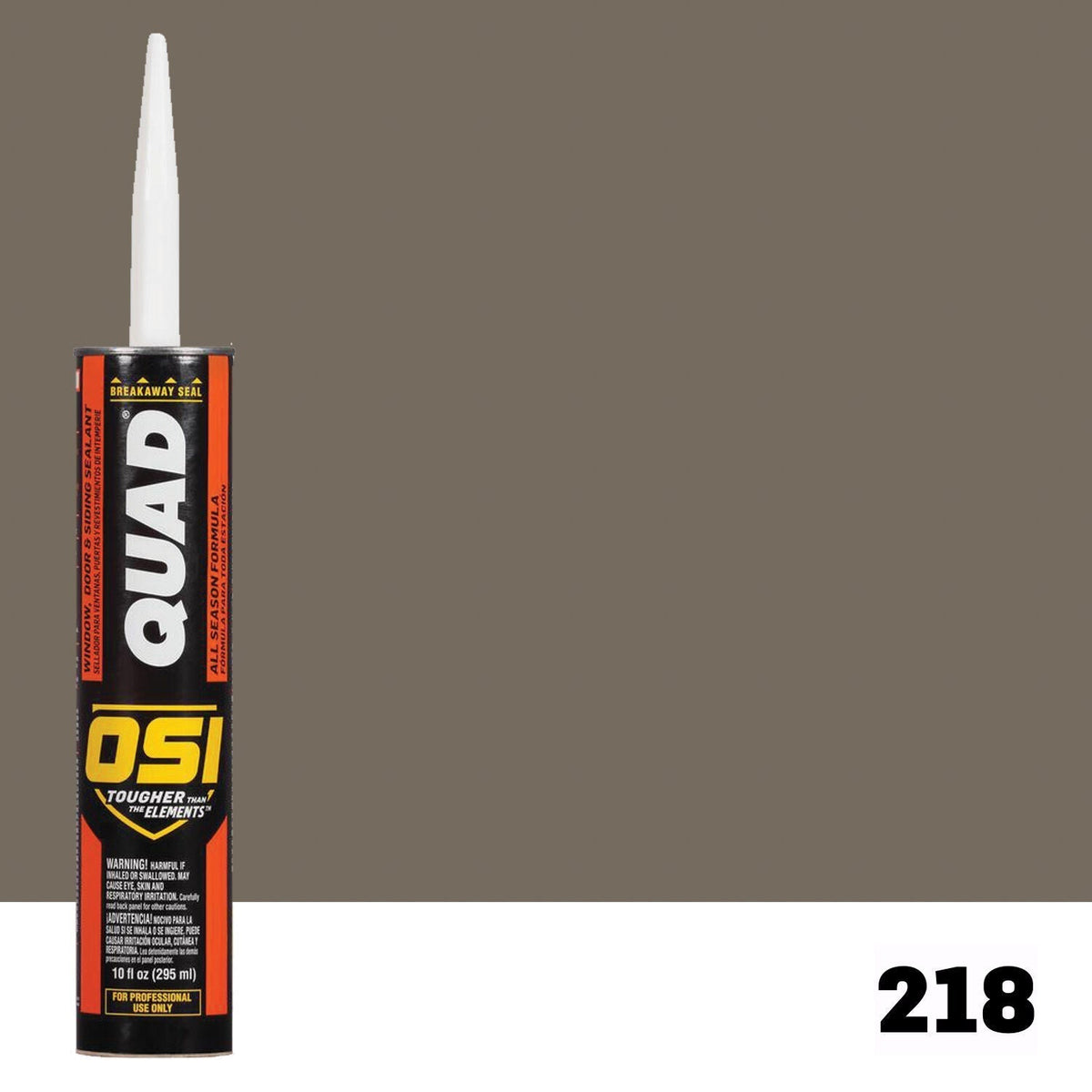 OSI QUAD 218 Paintable Solvent CaulkFREE CAULK GUN $25Value | IDH# 1636971