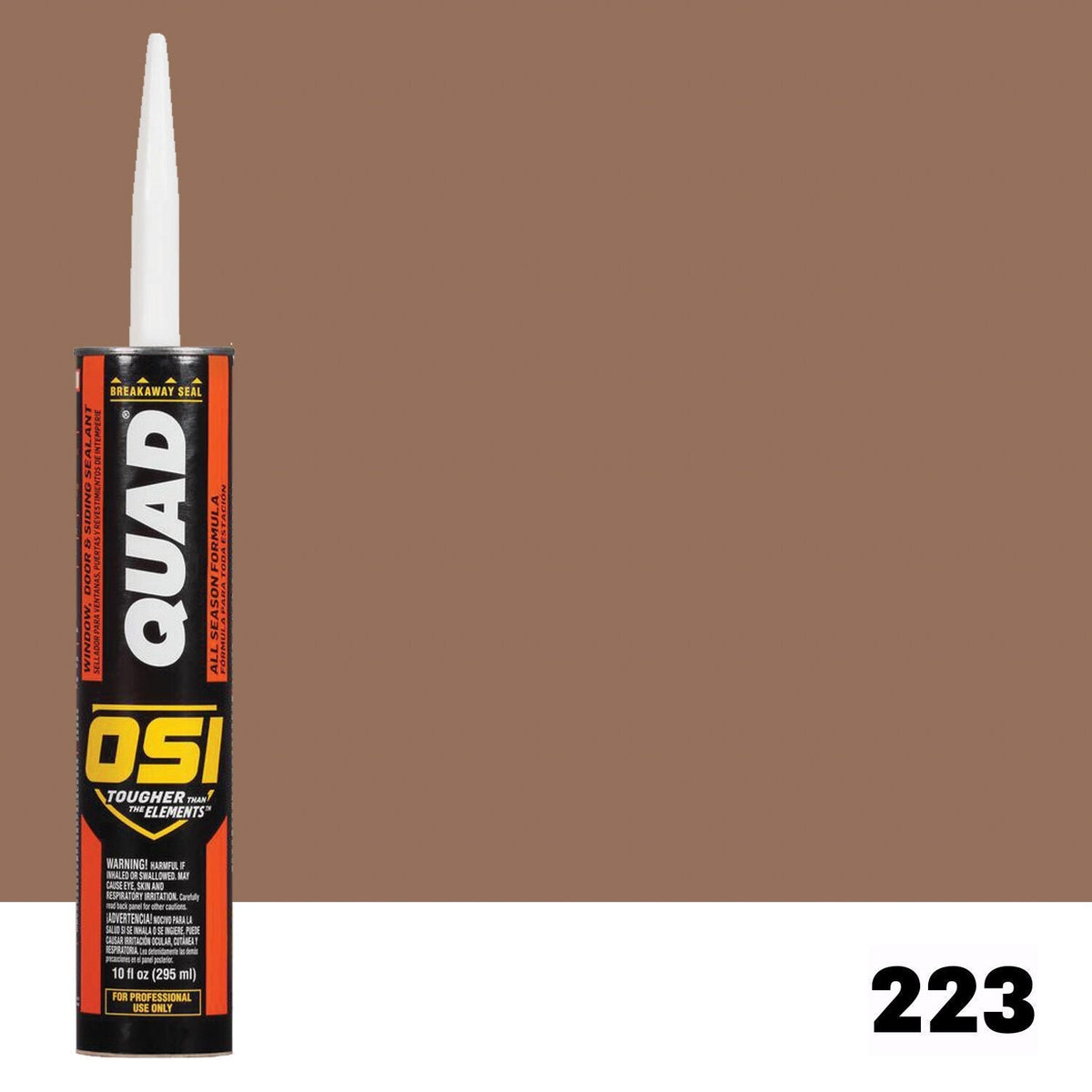 OSI QUAD 223 Paintable Solvent CaulkFREE CAULK GUN $25Value | IDH# 1637013