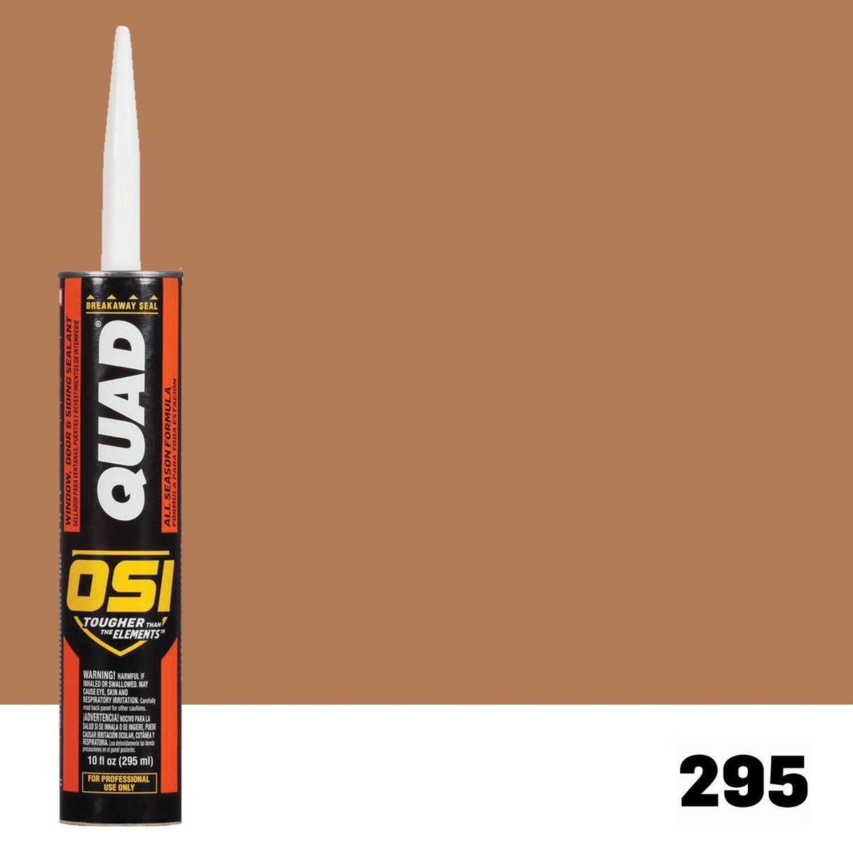OSI QUAD 295 Paintable Solvent CaulkFREE CAULK GUN $25Value | IDH# 1637117
