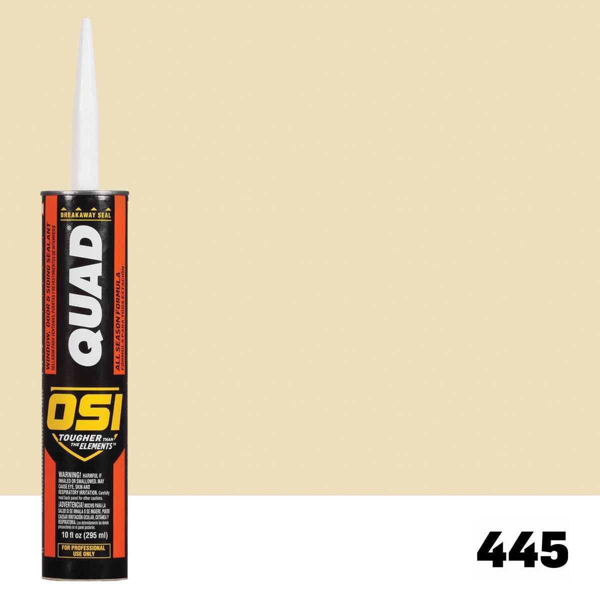OSI QUAD 445 Paintable Solvent CaulkFREE CAULK GUN $25Value | IDH# 1637226