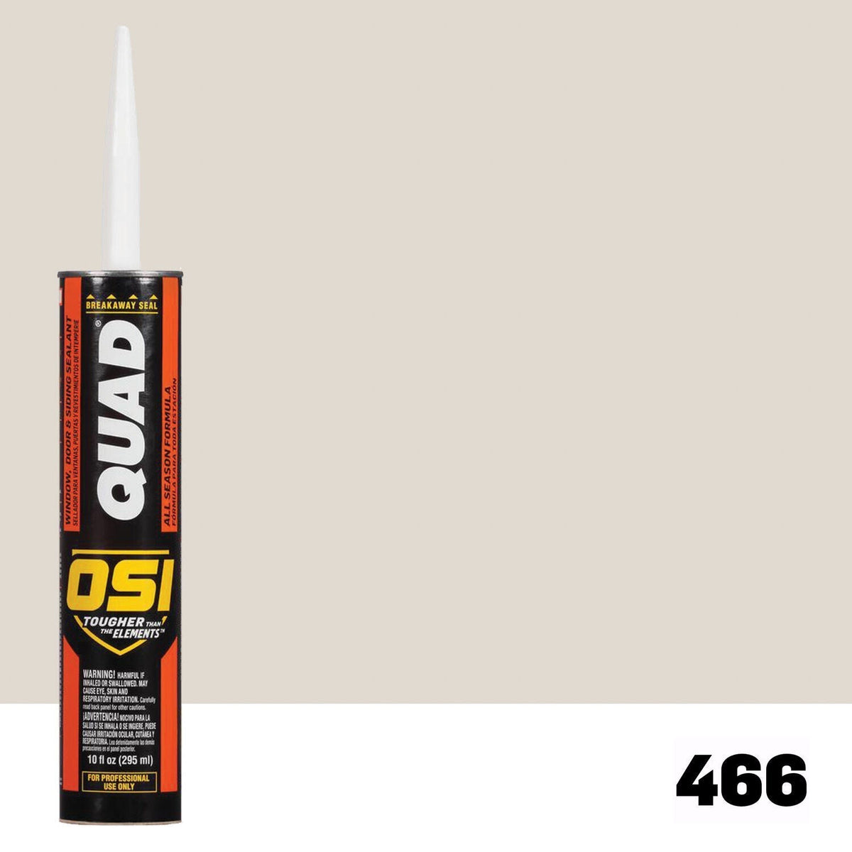 OSI QUAD 466 Paintable Solvent CaulkFREE CAULK GUN $25Value | IDH# 1637236