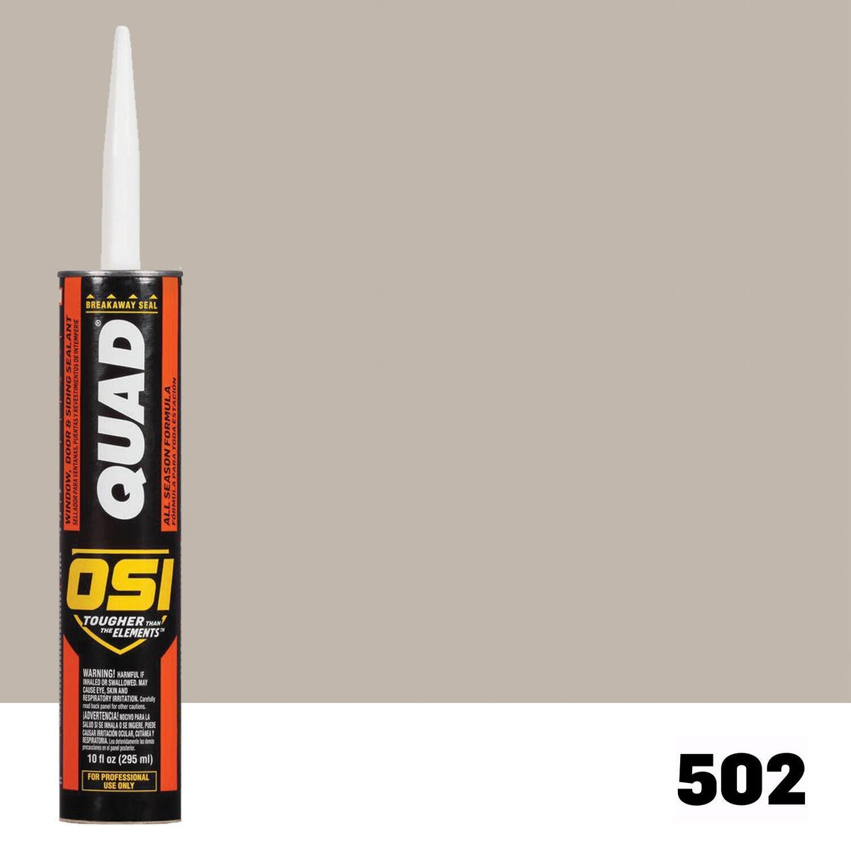 OSI QUAD 502 Paintable Solvent CaulkFREE CAULK GUN $25Value | IDH# 1636978