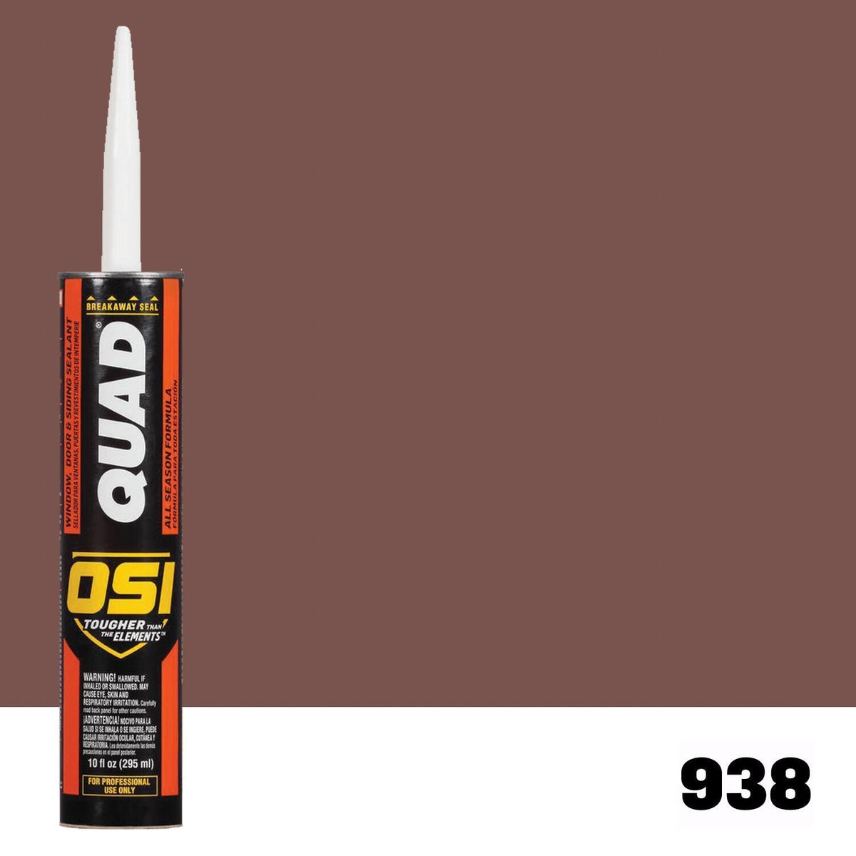 OSI QUAD 938 Paintable Solvent CaulkFREE CAULK GUN $25Value  | IDH# 1637085