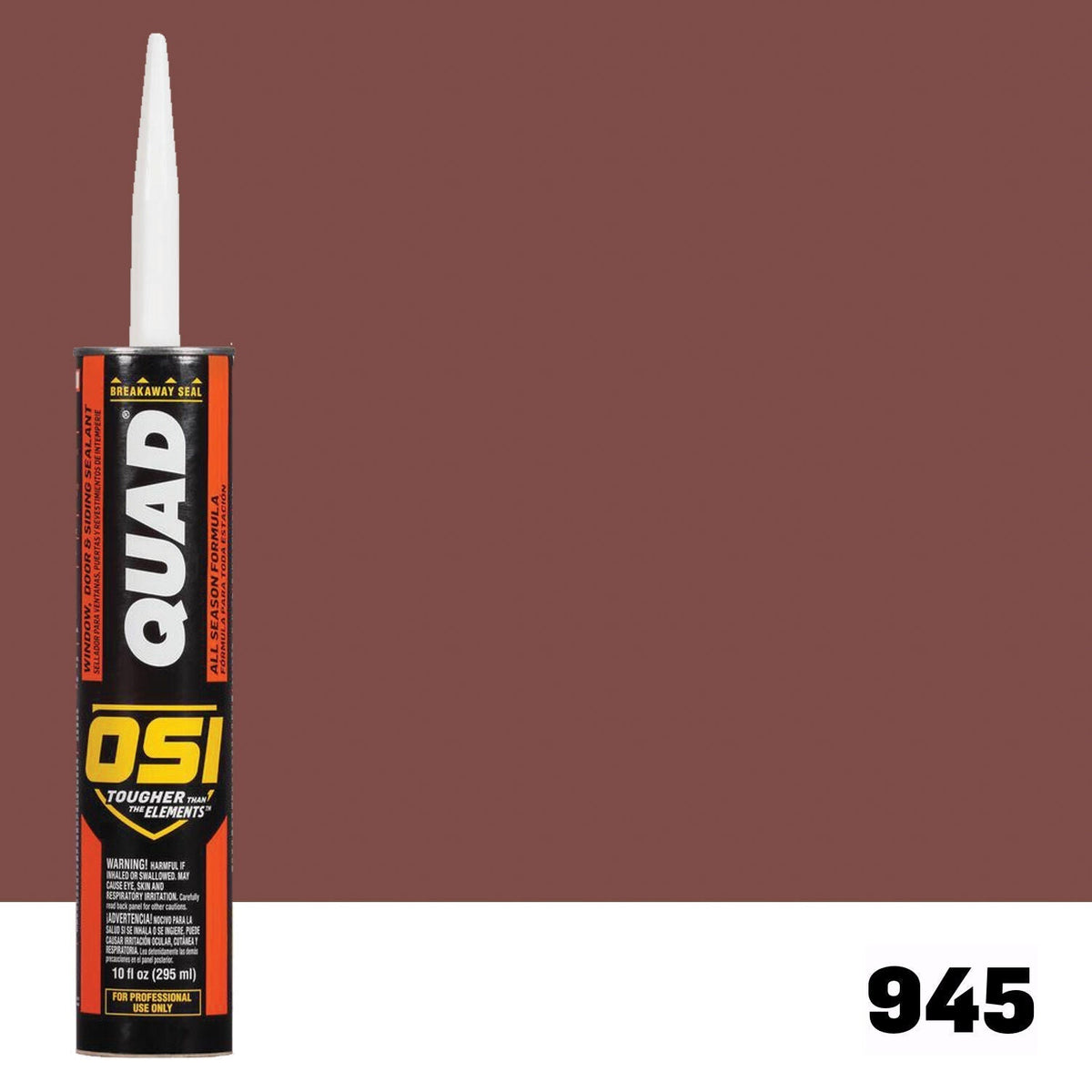 OSI QUAD 945 Paintable Solvent CaulkFREE CAULK GUN $25Value  | IDH# 1637082