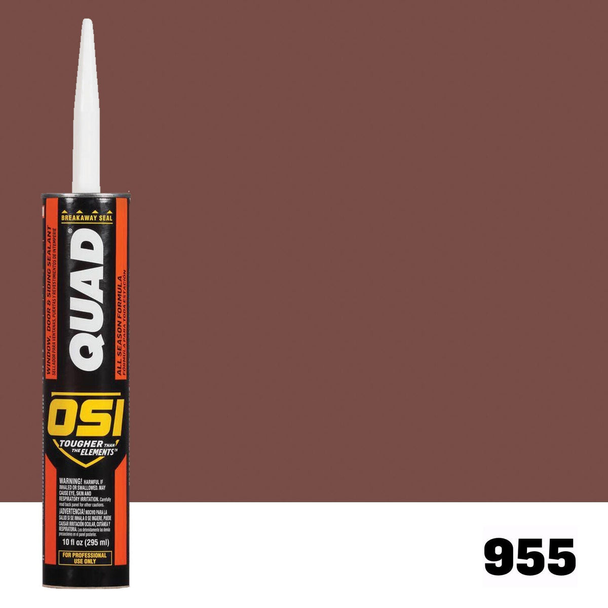 OSI QUAD 955 Paintable Solvent CaulkFREE CAULK GUN $25Value | IDH# 1637174