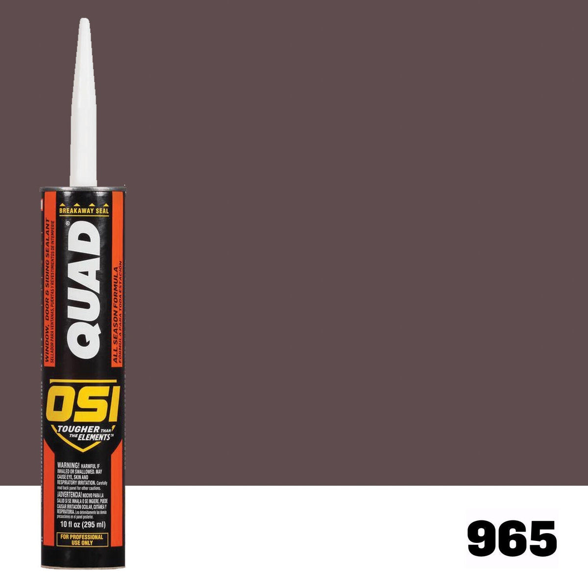 OSI QUAD 965 Paintable Solvent Caulk TERMINATED by OSI but available in MAX | IDH# 1637144