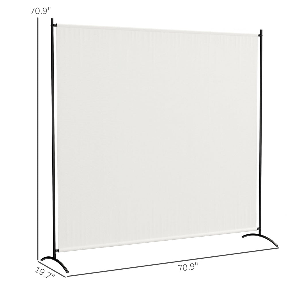 5.9FT Tall Single-Panel Outdoor Privacy Screen with UPF30+ Protection, Beige