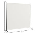 5.9FT Tall Single-Panel Outdoor Privacy Screen with UPF30+ Protection, Beige