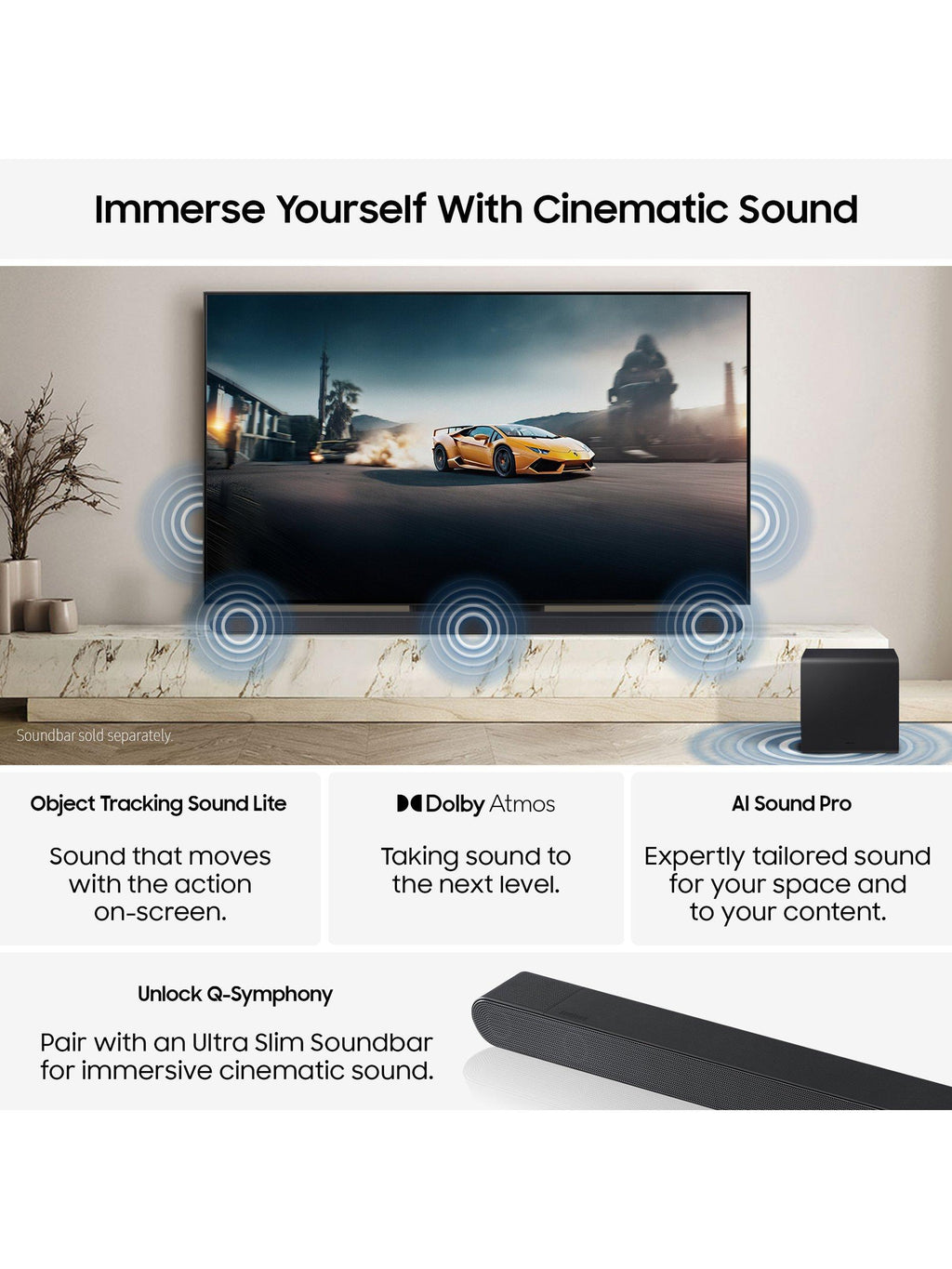 Samsung QE42S90FAEXXU S90F 42 Inch OLED 4K Vision AI Smart TV (2025) - Black