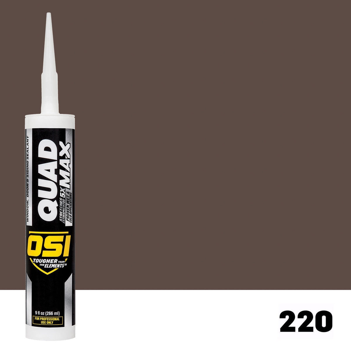 OSI QUAD MAX 220 Paintable Window, Door & Siding SealantFREE CAULK GUN $25Value | IDH# 1868721