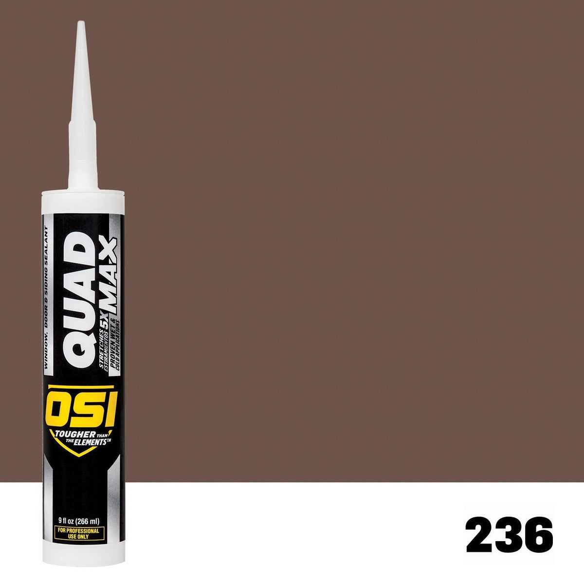 OSI QUAD MAX 236 Paintable Window, Door & Siding SealantFREE CAULK GUN $25Value | IDH# 1868728