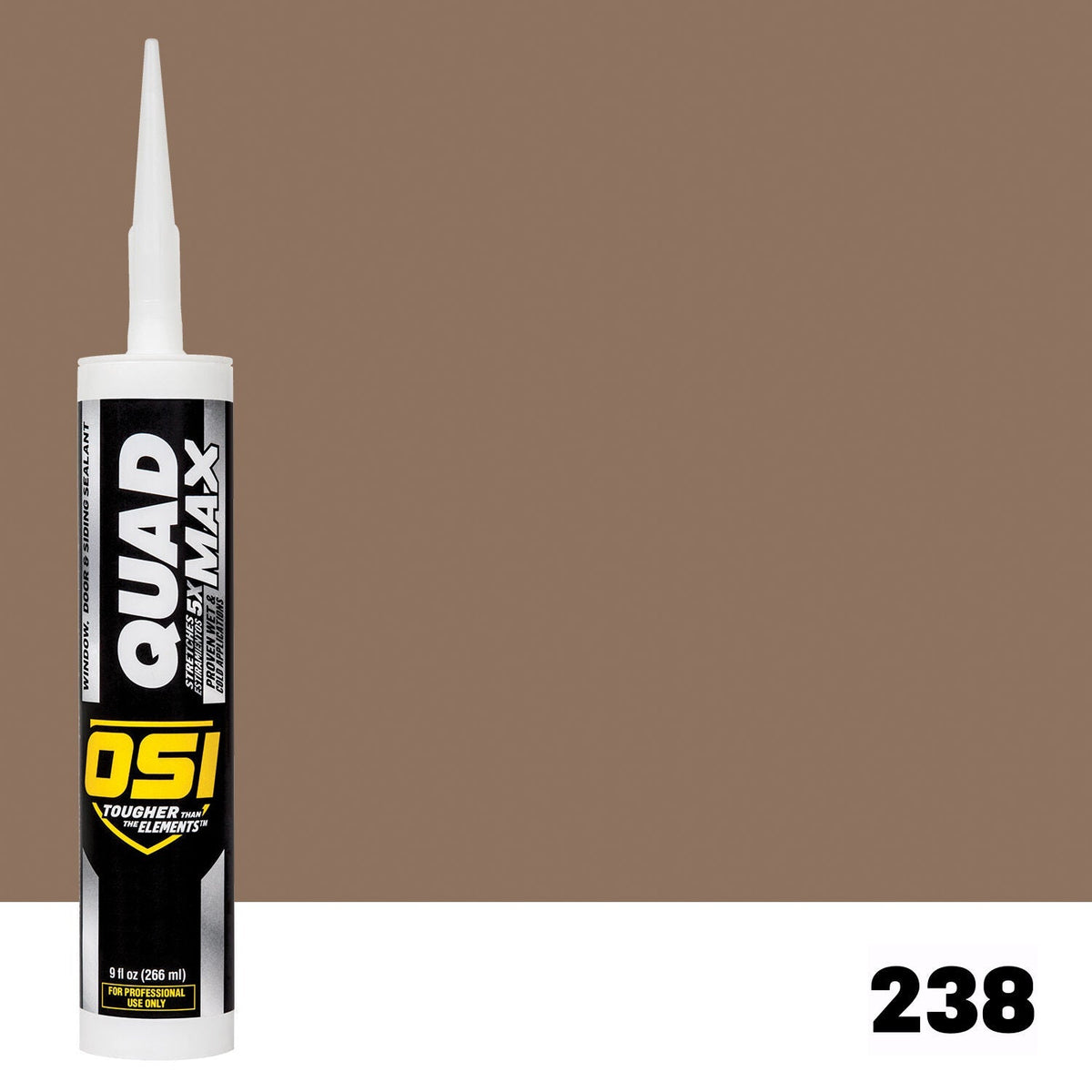 OSI QUAD MAX 238 Paintable Window, Door & Siding SealantFREE CAULK GUN $25Value | IDH# 1868729