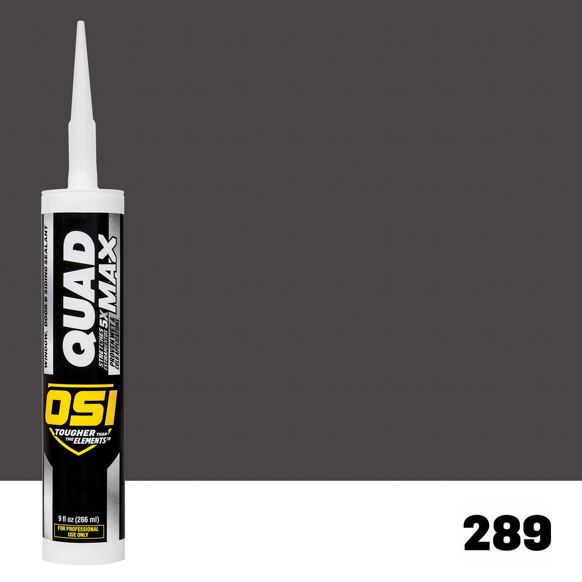 OSI QUAD MAX 289 Paintable Window, Door & Siding SealantFREE CAULK GUN $25Value | IDH# 1869333