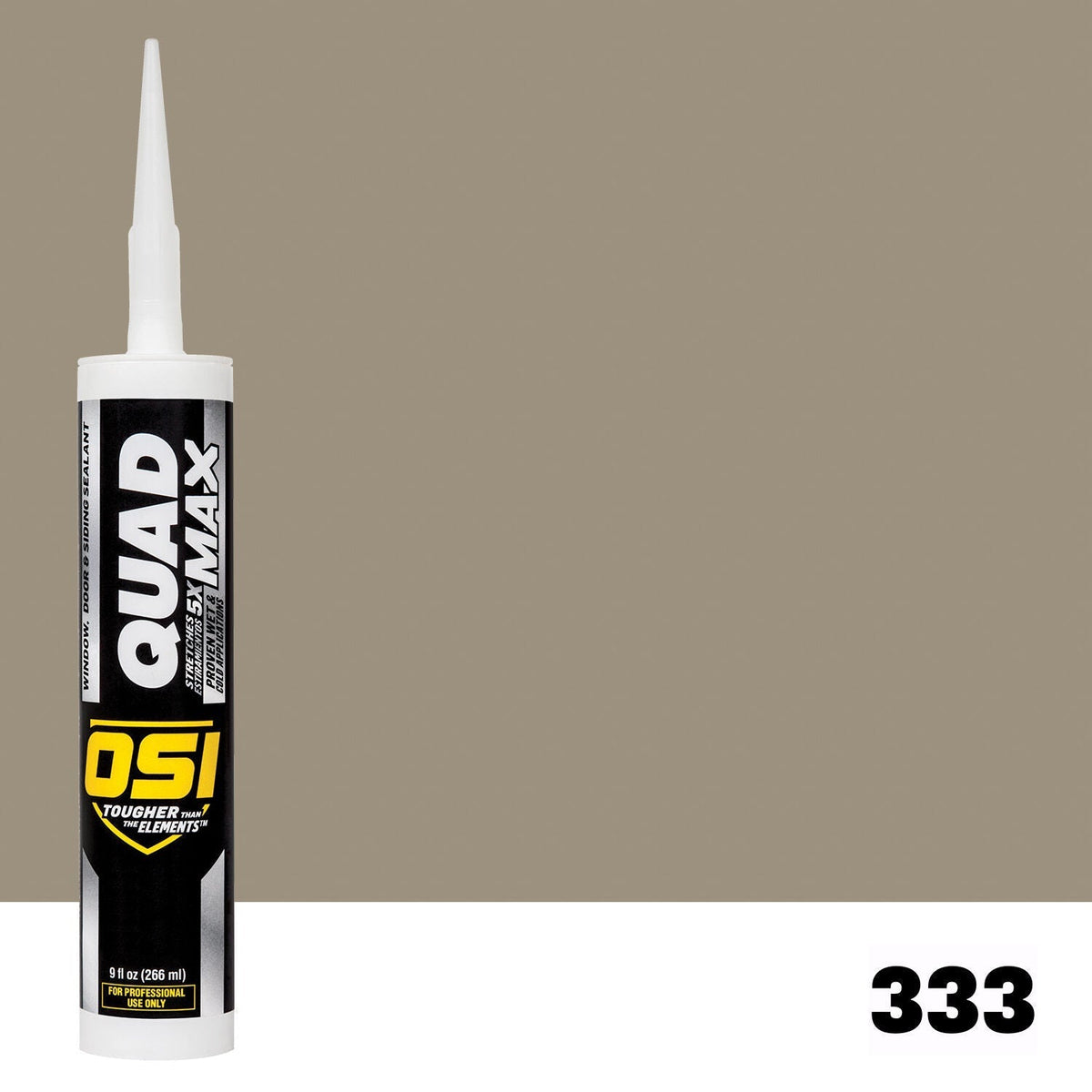OSI QUAD MAX 333 Paintable Window, Door & Siding SealantFREE CAULK GUN $25Value | IDH# 1869359