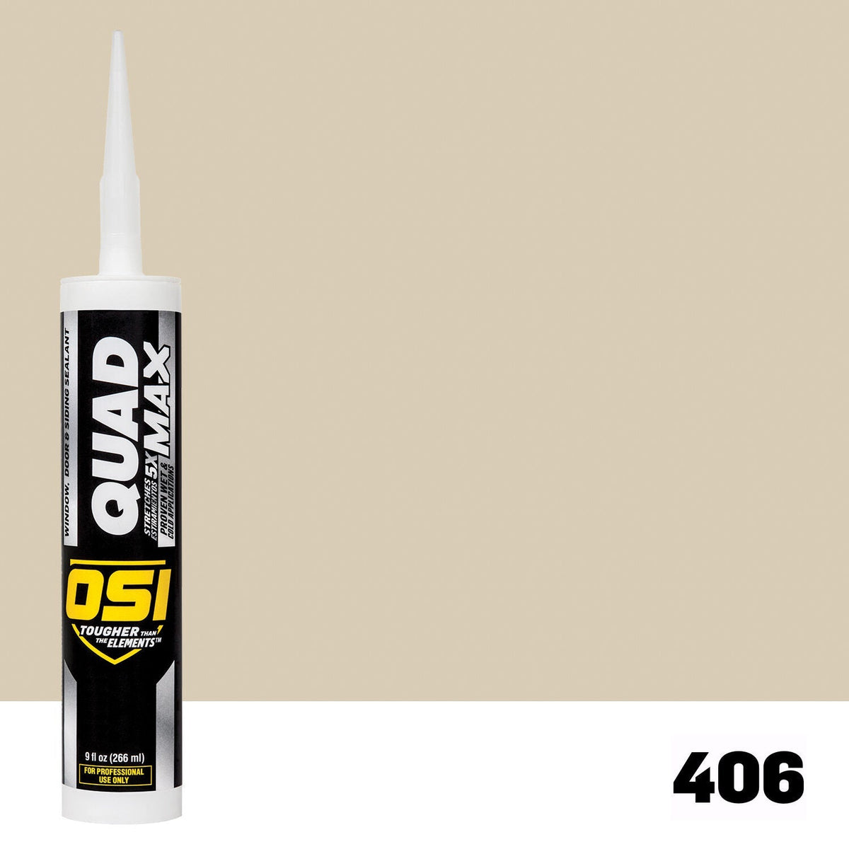 OSI QUAD MAX 406 Paintable Window, Door & Siding SealantFREE CAULK GUN $25Value | IDH# 1869371