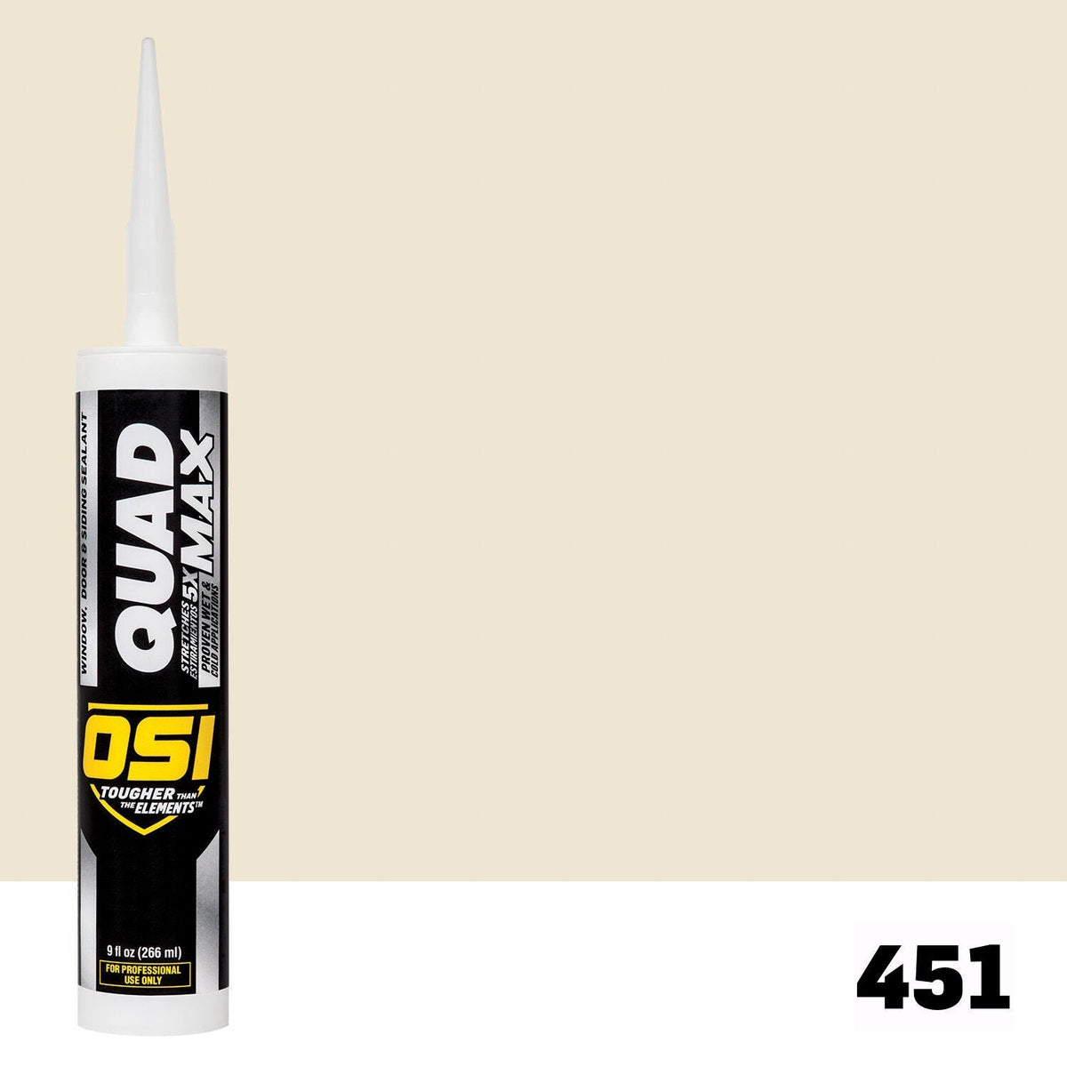 OSI QUAD MAX 451 Paintable Window, Door & Siding SealantFREE CAULK GUN $25Value | IDH# 1869410