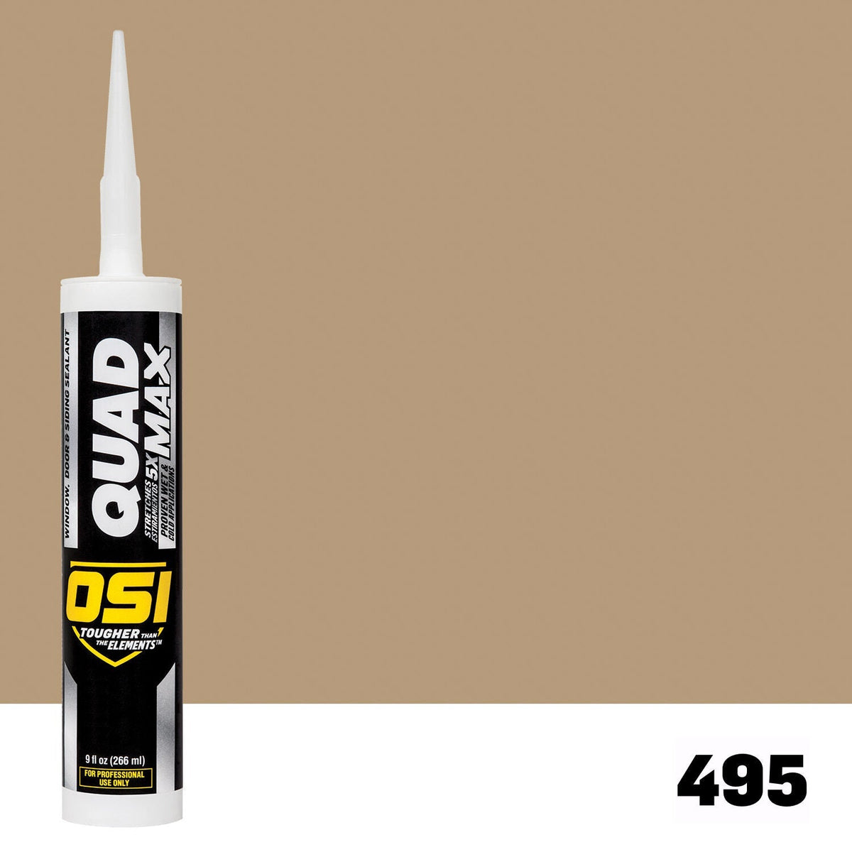 OSI QUAD MAX 495 Paintable Window, Door & Siding SealantFREE CAULK GUN $25Value | IDH# 1869433